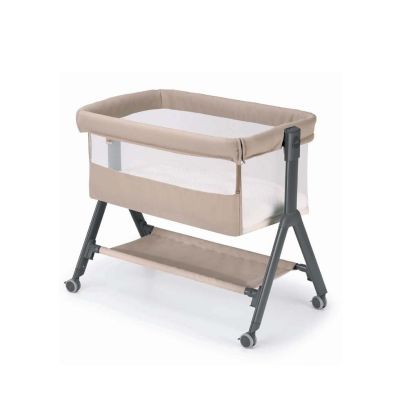 Patut, Sempreconte Air, Co-sleeper 2 In 1, Cu Laterala Culisanta, Cu Setare Unghiulara, Cu Roti, Geanta Voiaj, Reglabil In 8 Pozitii Pe Inaltime, Beige Pjbart920-t171