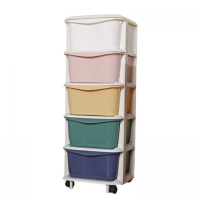 Raft cu 5 compartimente pentru depozitarea diverselor obiecte modernhome po16 - multicolor edeedipo16