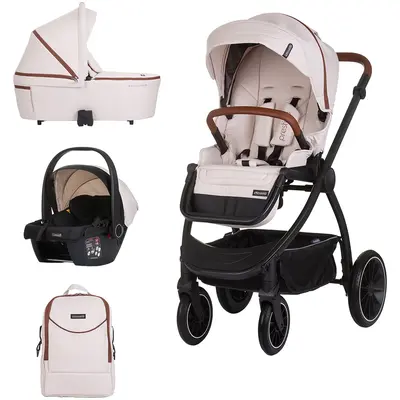 Carucior chipolino prestige 3 in 1 biscotta hubkkprs02504bi