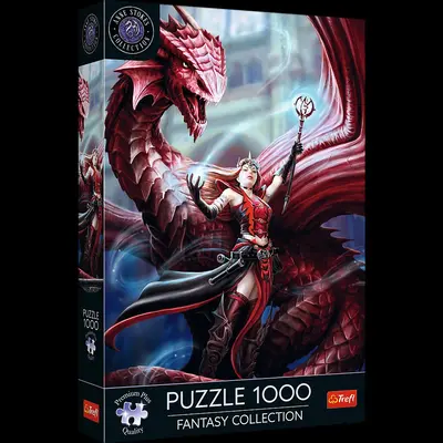 PUZZLE TREFL 1000 PREMIUM PLUS FANTASY VRAJITOAREA SCARLET SI DRAGONUL VIV10902