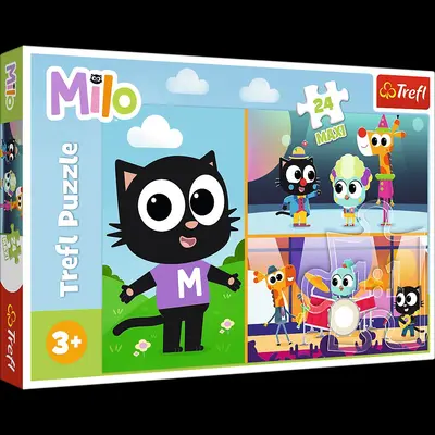 PUZZLE TREFL 24 MAXI PLANETA MILO AVENTURILE MOTANULUI MILO VIV14371