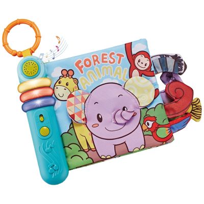 Carte senzoriala pentru copii chipolino cu lumini si melodii forest hubdig02406200