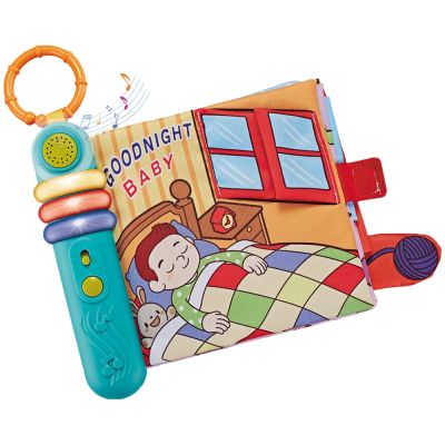 Carte senzoriala pentru copii chipolino cu lumini si melodii goodnight hubdig02406201