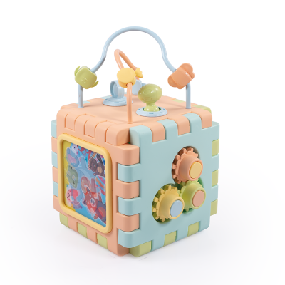 Cub 2 in 1 cu activitati - pastel