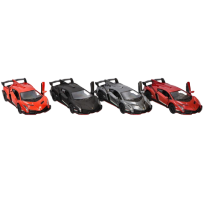 Masinuta lamborghini veneno, die-cast, scara 1 la 36, lungime 13 cm - okegoki12318