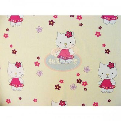 Lenjerie patut hubners kitty floricele 4 piese crem hublenhkf4c