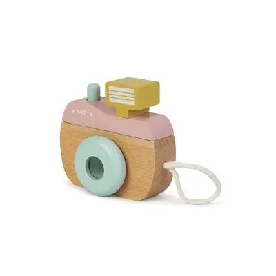 Camera Foto Cu Caleidoscop, Lemn, Pink Pjb33432
