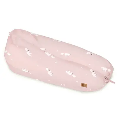 Perna Pentru Gravide Si Alaptare, Husa Detasabila Din Bumbac 100%, 190 Cm, Pink Polaris Pjb28pl52-037