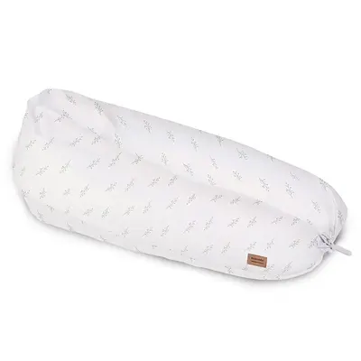 Perna Pentru Gravide Si Alaptare, Husa Detasabila Din Bumbac 100%, 190 Cm, Spring Cottage Hunter Green Pjb28sc50-045