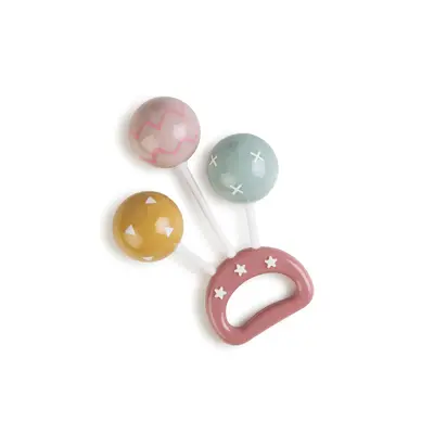 Primul Meu Zornaitor Vintage Cu Clopotei Pink Pjb21366