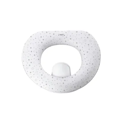 Reductor Toaleta Copii, Antiderapant, Colac Integrat Moale Si Accesoriu Anti Stropire, White Pjb10103