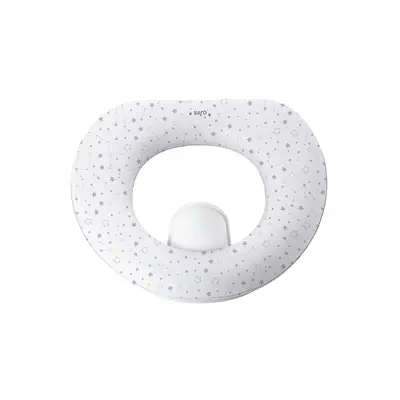 Reductor Toaleta Copii, Antiderapant, Colac Integrat Moale Si Accesoriu Anti Stropire, White Pjb10103