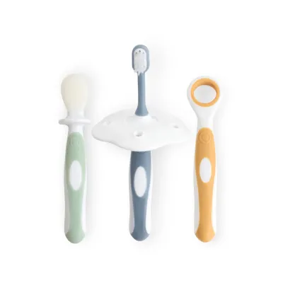 Set De Igiena Orala, 4 Piese, 6 Luni-3 Ani, Dusty Blue Pjb39261