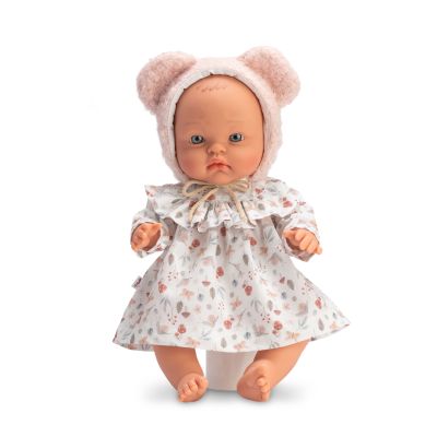 Bebelus alex cu rochita si caciulita cu urechi 36cm as0527690