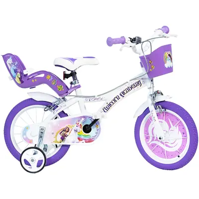 Bicicleta copii dino bikes 14' unicorn academy hubdb-614g-ua