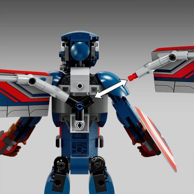 LEGO SUPER HEROES FIGURINA DE CONSTRUCTIE CAPITANUL AMERICA 76296 VIVLEGO76296