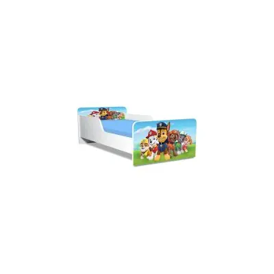 Pat Creativ Paw Patrol Copii  2-8 Ani, Cu Saltea SafeNest Cu Lana 140x70 Inclusa - PPTV5329SFN