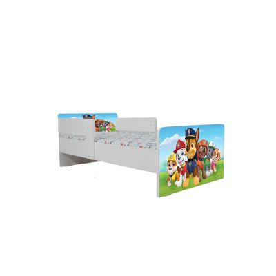 Pat Paw Patrol Pentru Copii 2-12 Ani Cu Sertar Si Saltea Smartnest 160x80x12 - PTV6768SRTSMT