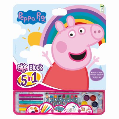 SET PENTRU DESEN GIGA BLOCK 5 IN 1 PEPPA PIG VIV1023-62751