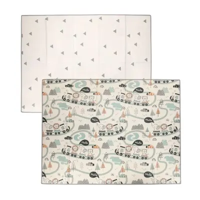Covoras de joaca, FreeON, Magic Road, Cu doua fete, Pliabil, Protectie impotriva loviturilor, 200 x 150 cm, Cu Imprimeu pe ambele parti, 0 luni+, Multicolor BYN83563