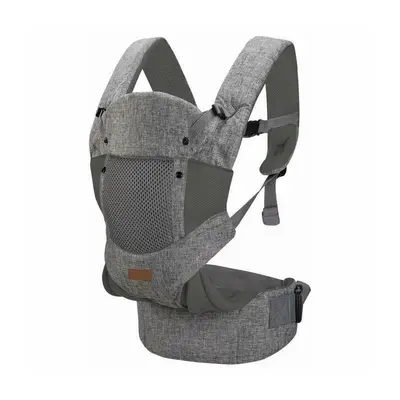 Marsupiu bebe, FreeON, Carry Me, 3 in 1, De la 4 luni pana la 15 kg, Tesatura din plasa 3D, Confortabil si sigur pentru bebe, Gri BYN82047