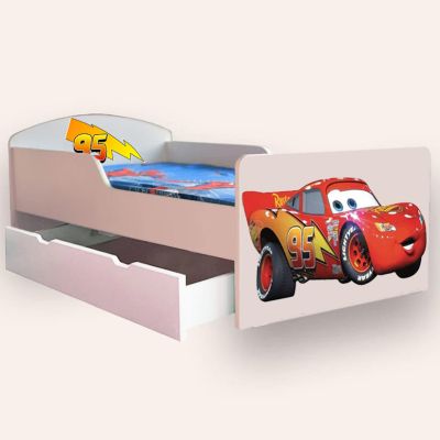 Pat Pentru Baieti 2-12 Ani Creativ Fulger 95 Varianta Cu Sertar, Fara Saltea - CMG43817492939009SRTFS80
