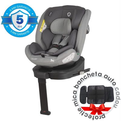 Scaun auto isize 40-150 cm coccolle sidra moonlit grey+coccolle protectie bancheta auto mica smb324087171320000760