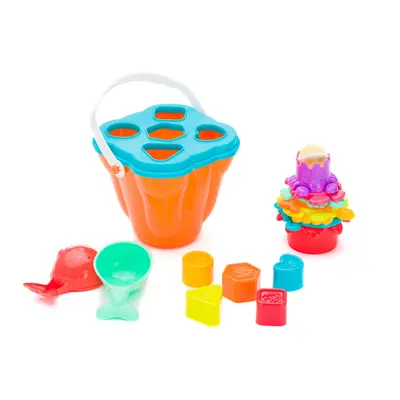 Galeata cu capac cu 15 piese de joaca, 18luni+ Fillikid