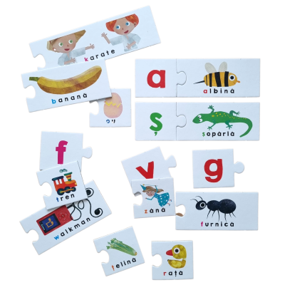 Headu Montessori - Joc Tactil Abc Romana ARTHE53122