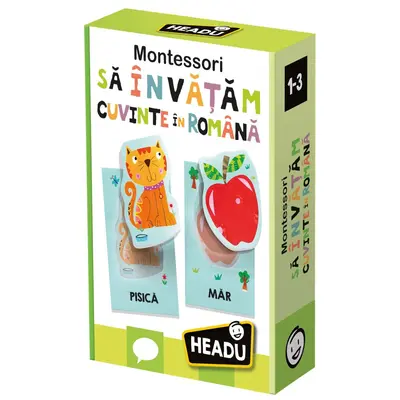 Headu Montessori - Sa Invatam Cuvinte In Romana ARTHE53115