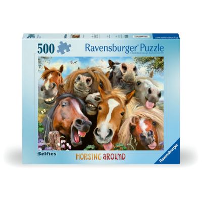Ravensburger - Puzzle cai zambitori 500 piese design nou ARTRVSPA00499
