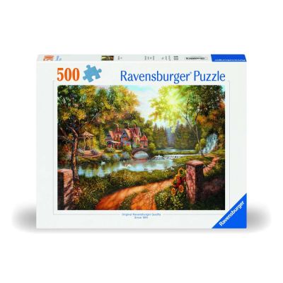 Ravensburger - Puzzle casuta langa rau 500 piese design nou ARTRVSPA00218