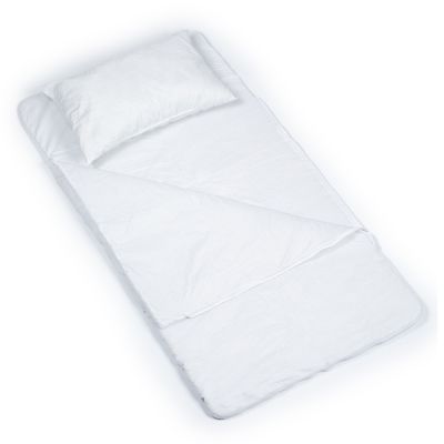 Sac de dormit de bumbac cu perna si fermoar 140x75 cm Nativo Dreams Alb PMICNAT-D/SDK-ALB