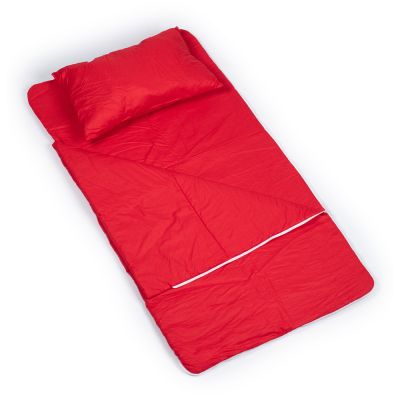 Sac de dormit de bumbac cu perna si fermoar 140x75 cm Nativo Dreams Rosu PMICNAT-D/SDK-ROSU