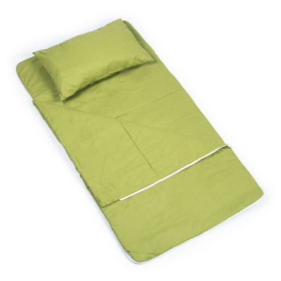 Sac de dormit de bumbac cu perna si fermoar 140x75 cm Nativo Dreams Verde PMICNAT-D/SDK-VERDE