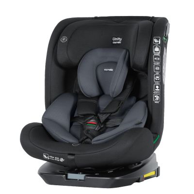 Scaun auto rotativ 360°, SPS, Top Tether, Carrello UNITY i-SIZE 40-150 cm ISOFIX Accord Grey PMICCRL-17010-ACGREY