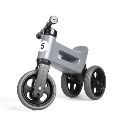 Bicicleta fara pedale Funny Wheels RIDER SPORT 2 in 1 Grey PMIC8595557508731
