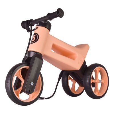 Bicicleta fara pedale Funny Wheels Rider SuperSport 2 in 1 Pastel Apricot PMICFWR-SS-PAPR