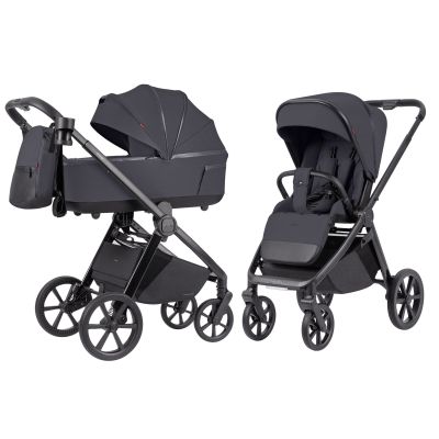 Carucior 2 in 1 Carrello Omega Plus, protectie UV SPF 50, 2 in 1 Meteor Grey PMICCRL-6540/01-MEGREY
