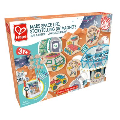 Kit de creat magneti pentru copii cu tematica Spatiu - 17 piese