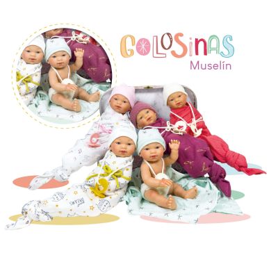 Papusa Nines D'Onil, Colectia Golosinas, cu miros de vanilie, 26 cm (2024)