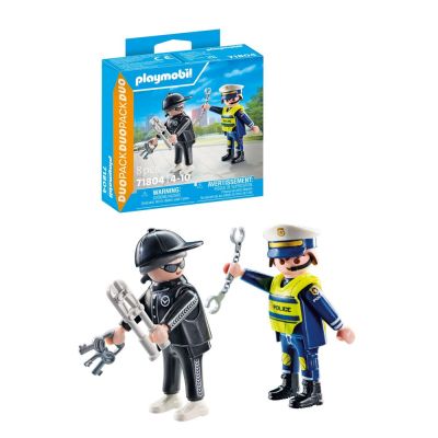Playmobil - Set 2 figurine Politist si hot ARTPM71804