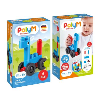 PolyM - Masini si creaturi de jucarie (8 piese)