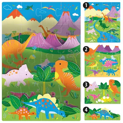 Headu - Puzzle dinozauri ARTHE55300
