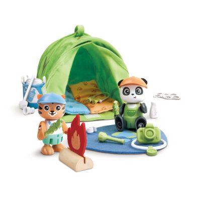 Jucarie din lemn - Set de joacă Eco-Camping (25 piese)