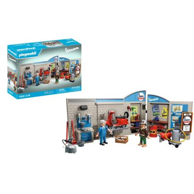 Playmobil - Atelier cu vespa rosie ARTPM71620