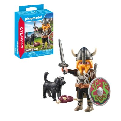Playmobil - Figurina viking cu caine de paza ARTPM71755