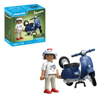 Playmobil - Vespa albastra cu un barbat ARTPM71622