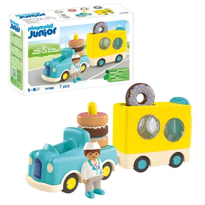Playmobil Junior - Camion de stivuit si sortat cu gogosi ARTPM71702