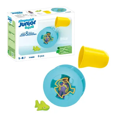 Playmobil Junior Aqua - Roata de apa cu pui de rechin ARTPM71688